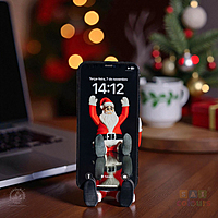 Supportive Santa Phone Holder