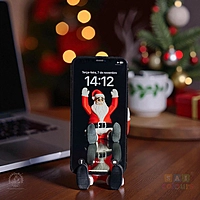 Supportive Santa Phone Holder
