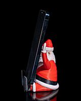 Supportive Santa Phone Holder