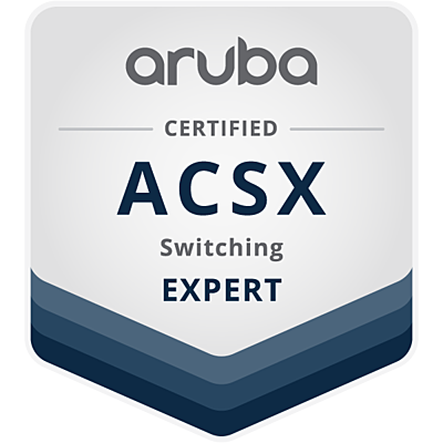 Aruba Certified Switching Expert (ACSX) Cert Bundle: HPE6-A69 Voucher + Free past questions Aruba Certified Switching Expert (ACSX) Cert Bundle: HPE6-A69 Voucher + Free past questions