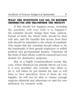 Synthesis of Science Religion and Spirituality Synthesis of Science Religion and Spirituality
