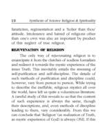 Synthesis of Science Religion and Spirituality Synthesis of Science Religion and Spirituality