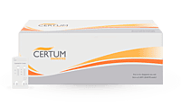 Prueba para detección de anticuerpos de Sífilis (IgG e IgM) y VIH (1, 2 y O) combo en cassette - Caja con 25 piezas - Certum