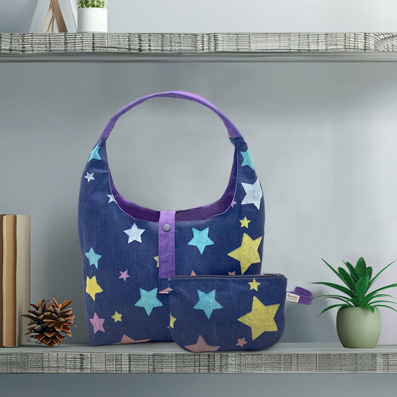 Túi Đeo Vai Họa Tiết Denim, Dạo phố, Đi Chơi, Làm Quà Tặng Túi Đeo Vai Họa Tiết Denim, Dạo phố, Đi Chơi, Làm Quà Tặng