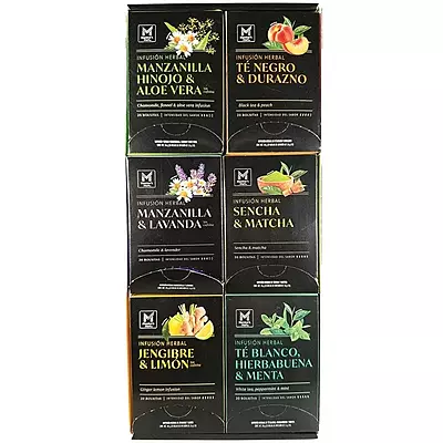 MEMBERS MARK SURTIDO TÉ PREMIUM VARIOS SABORES  120 PZAS DE 2 G