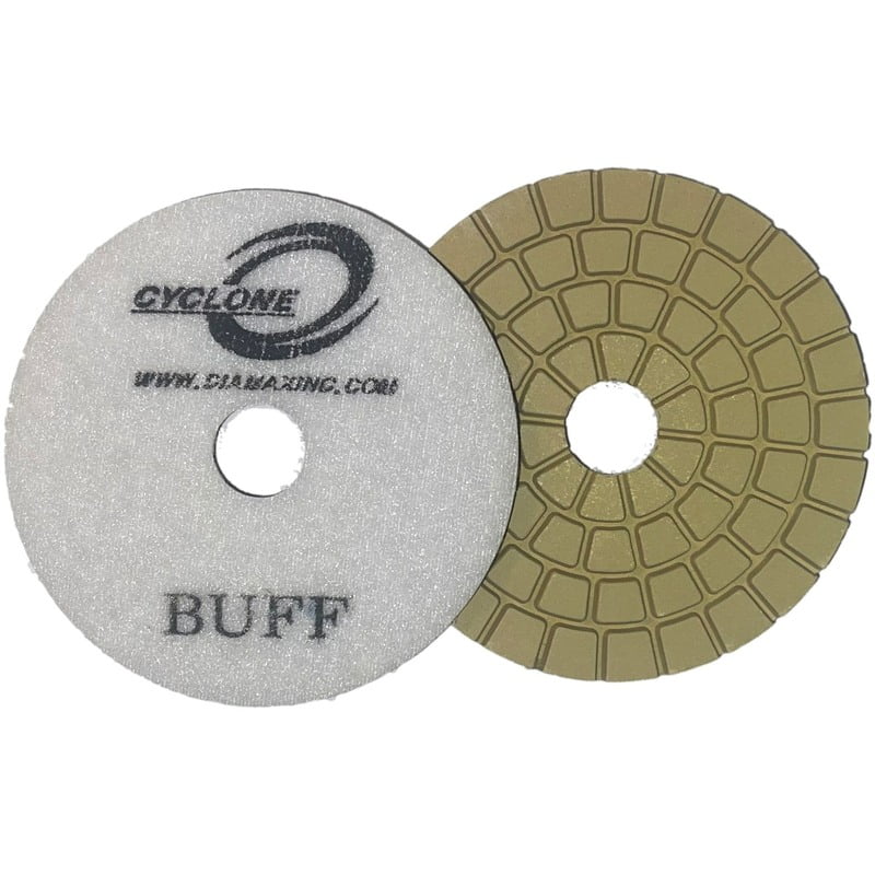 Cyclone Wet Pad S Series - 4", White Buff Cyclone Wet Pad S Series - 4", White Buff