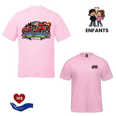 Enfant - T-Shirt rose Party de Garage Enfant - T-Shirt rose Party de Garage