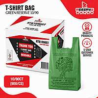 T-Shirt Bag 11.5x6.5x21 Green Reserve 10/90