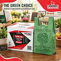 T-Shirt Bag 11.5x6.5x21 Green Reserve 10/90