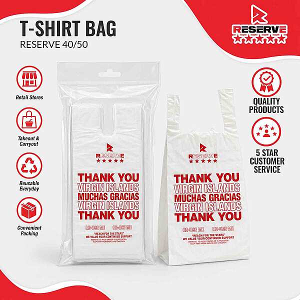 T-Shirt Bag 9x4.5x14.5 Reserve 40/50