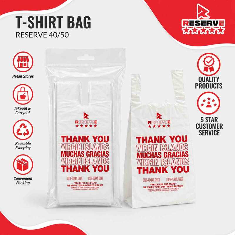 T-Shirt Bag 9x4.5x14.5 Reserve 40/50