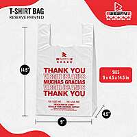 T-Shirt Bag 9x4.5x14.5 Reserve 40/50