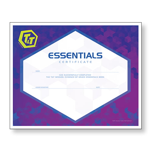 T&T Evidence of Grace Essentials Certificate (10 Pack) T&T Evidence of Grace Essentials Certificate (10 Pack)