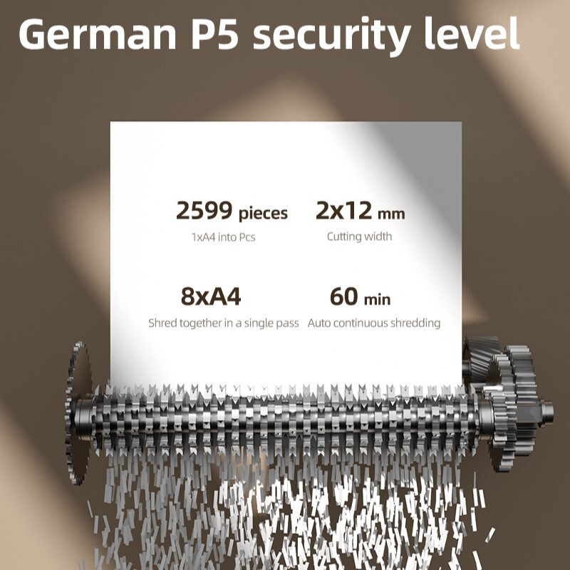 DELI T081 AUTO-FEED MICRO-CUT SHREDDER 26 LT 100SHTS