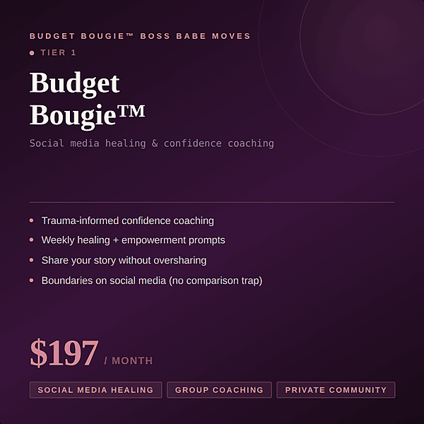 Coaching — Tier 1 Budget Bougie
