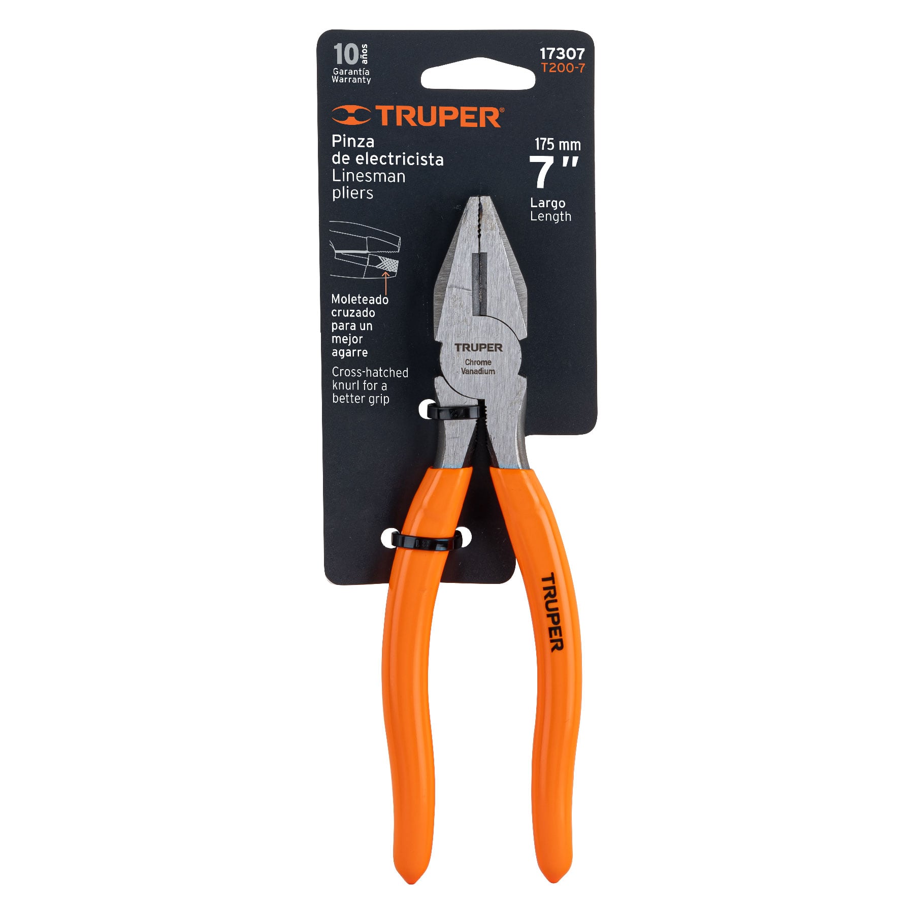 Pinza para electricista 7', mango de PVC - T200-7 / 17307
