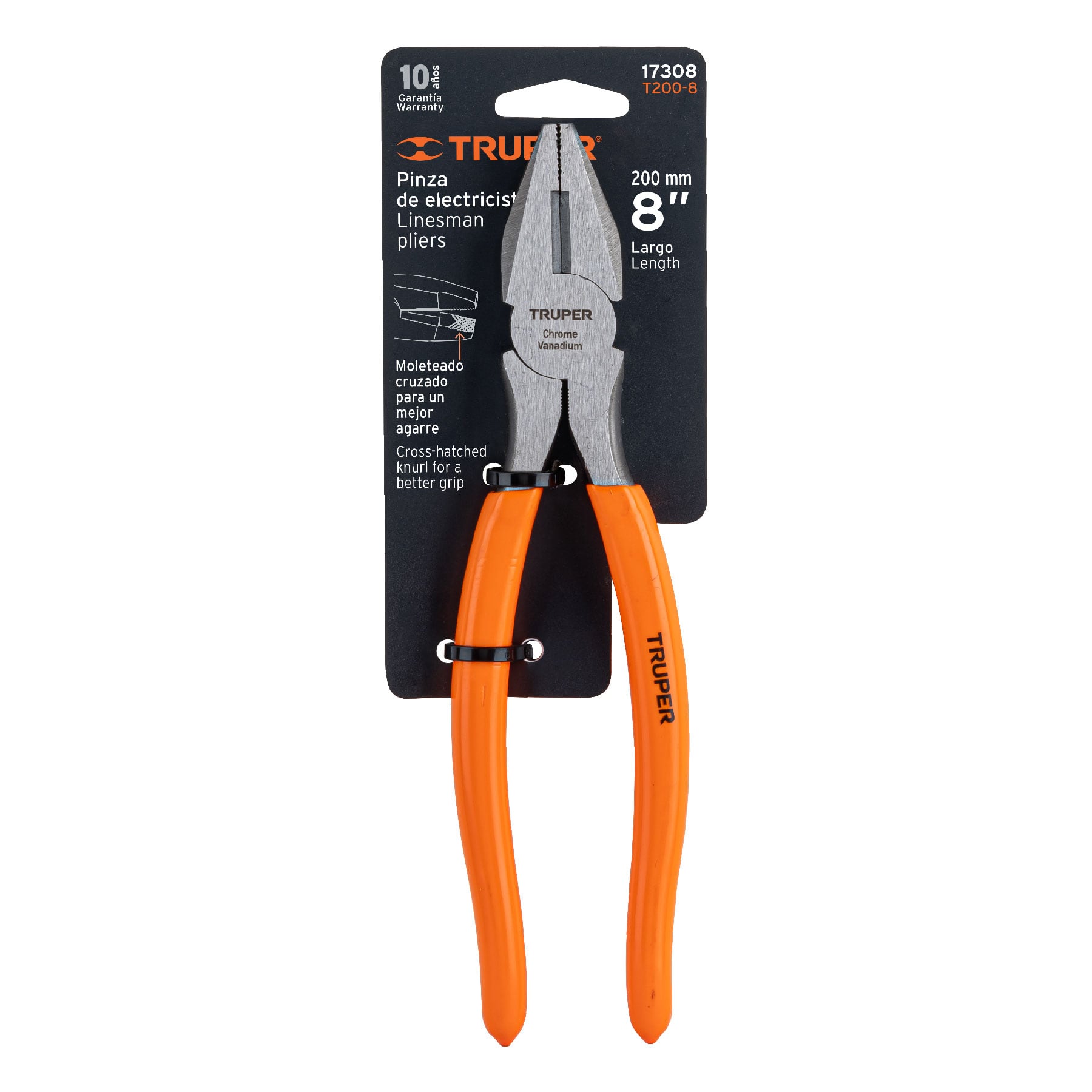 Pinza para electricista 8', mango de PVC - T200-8 / 17308
