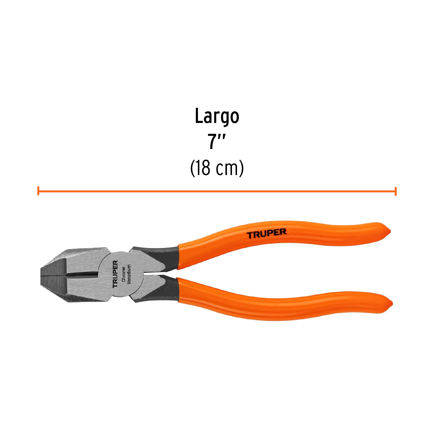Pinza profesional para electricista 7', mango de PVC - T201-7 / 17303