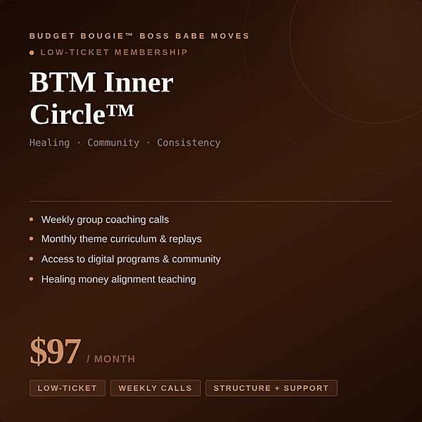Coaching — BTM Inner Circle