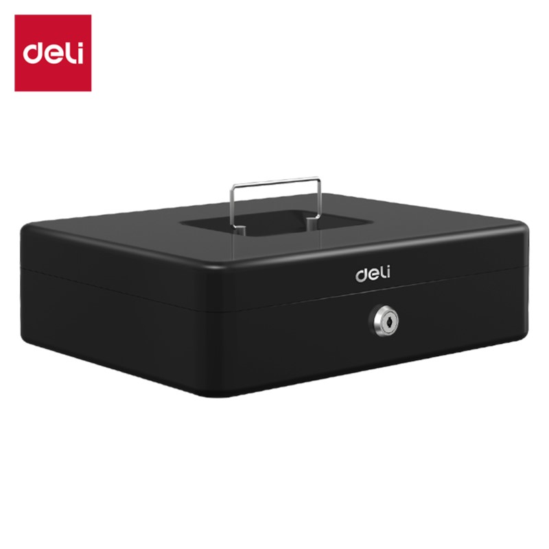 DELI T508 CASH BOX 12" (30CM) BLACK