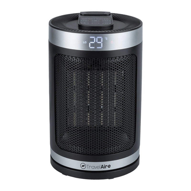 Calefactor Cerámico de TravelAire, 2 Niveles de Potencia, 700/1400 W, Superficie a Cubrir 18 Mts2 - TAE519