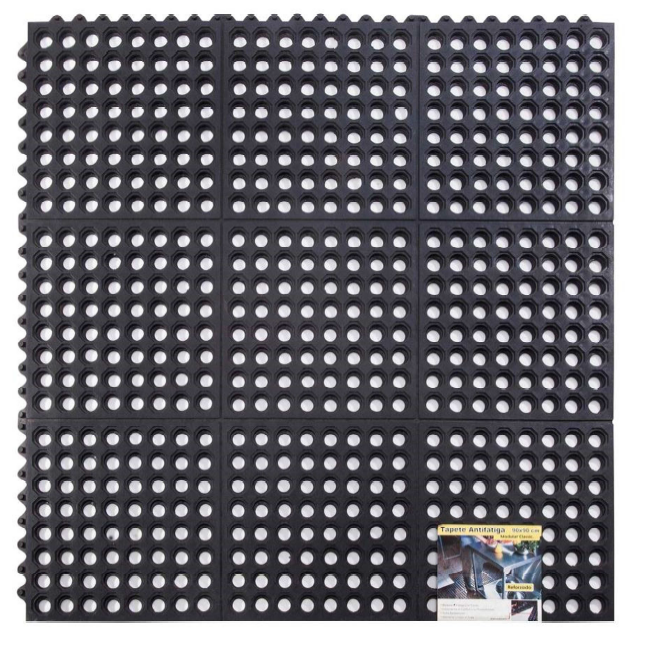 TAPETE ANTIFATIGA PERFORADO 90CM X 90 CM