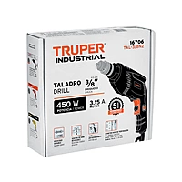 Taladro 3/8' 450 W, industrial, Truper - TAL-3/8N2 / 16706