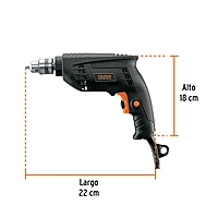Taladro 3/8' 450 W, industrial, Truper - TAL-3/8N2 / 16706