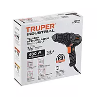 Taladro atornillador 3/8', 400W, TRUPER INDUSTRIAL, 103170 - TALA-3/8N