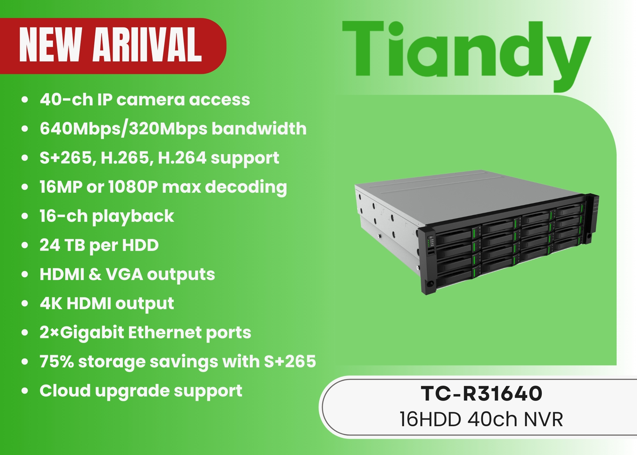 TC-R31640 16HDD 40ch