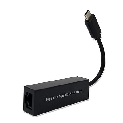 HUB - Type C To Ethernet (Gigabit) 10/100/1000 - Black