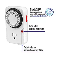 Temporizador analógico, 1 evento - TEM-1 / 48385