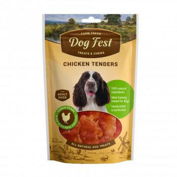 Dog Fest Chicken tenders for adult dogs - 90g (3.17oz) Dog Fest Chicken tenders for adult dogs - 90g (3.17oz)