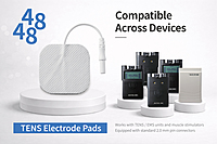 ProTENS 2"x2" Electrodes - Cloth Back - White - 4/ bag - 10 pk (40 electrodes)