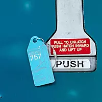 Aviationtag Icelandair Boeing 757 - TF-FIU - Light Blue