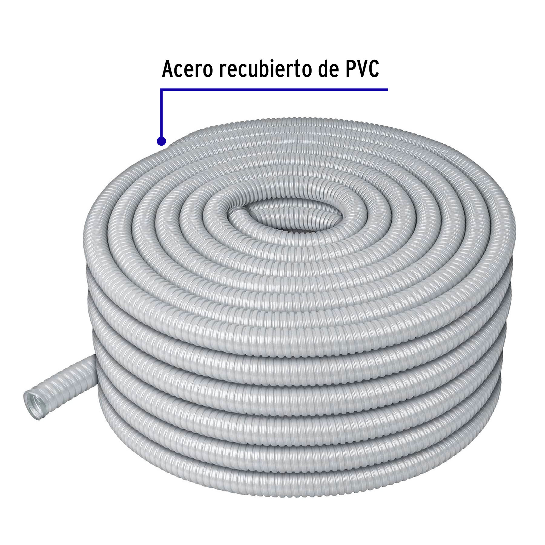 Rollo de 50 m de tubo flexible liquid tight de 3/4', Volteck - TFR-3/4 / 47322