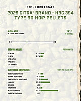 Citra® HBC394 c.v. Citra® HBC394 c.v.