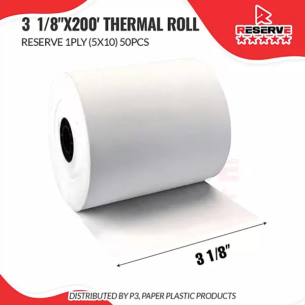 Thermal Roll 1PT 3 1/8" x 200' Reserve 10/5