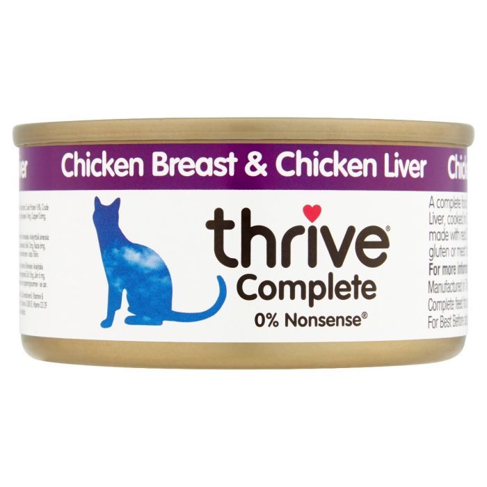 Thrive Complete Cat Chicken & Liver Wet Food 75G Thrive Complete Cat Chicken & Liver Wet Food 75G