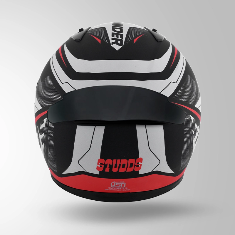 STUDDS THUNDER D4 BLACK N2 RED M/V (L)