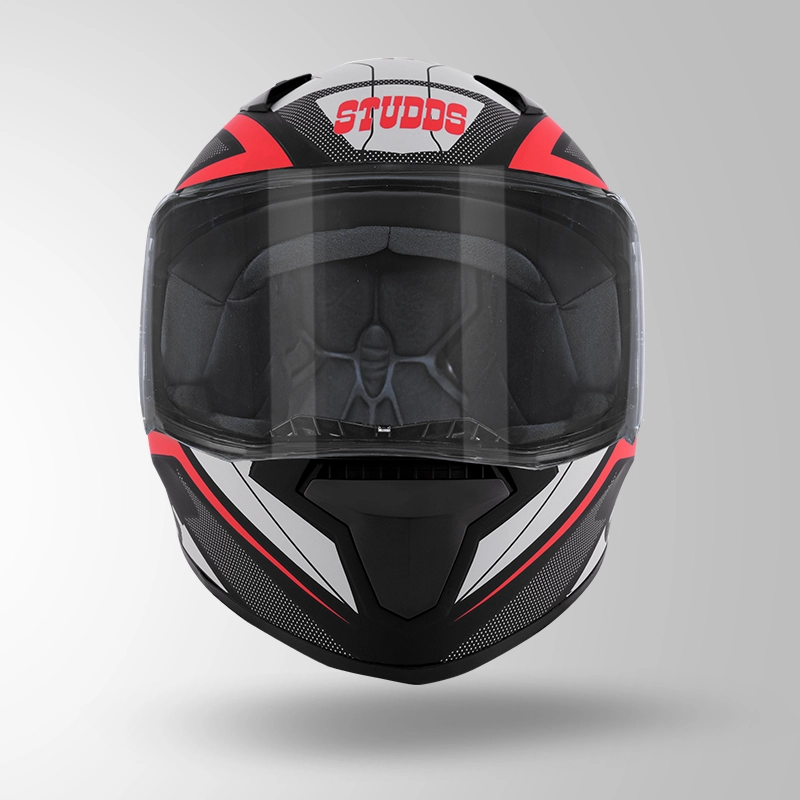 STUDDS THUNDER D4 BLACK N2 RED M/V (L)