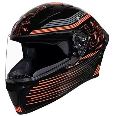 STUDDS THUNDER D11 MATT BLACK N10 ORANGE XL STUDDS THUNDER D11 MATT BLACK N10 ORANGE XL
