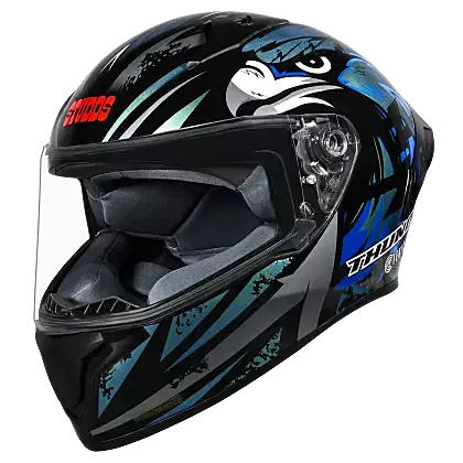 STUDDS THUNDER FENIX BLACK CHAMELEON N1 BLUE C/V XL WITH SPOILER