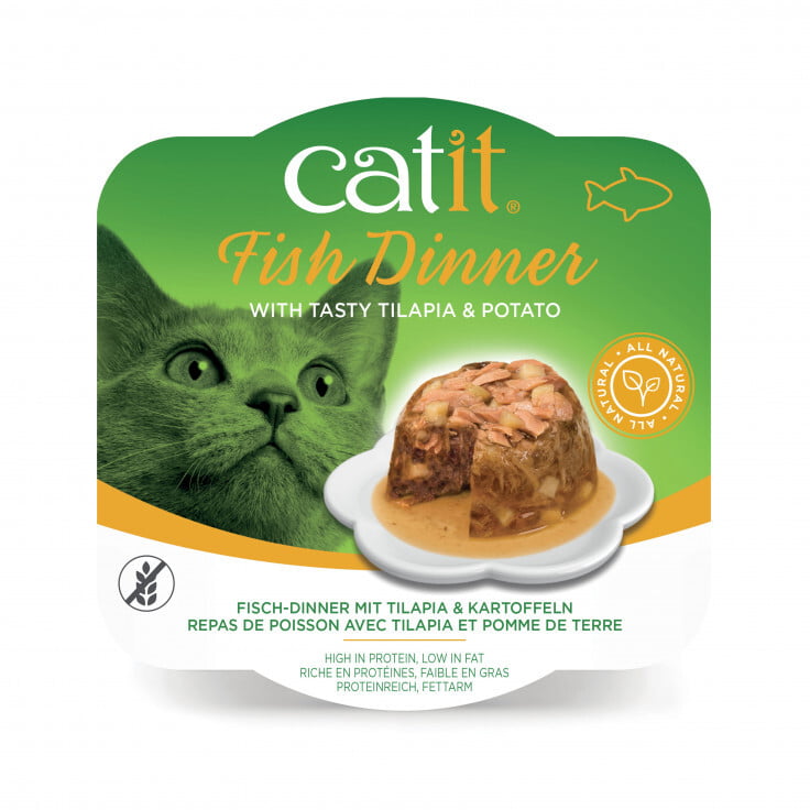 CATIT FISH DINNER, TILAPIA & POTATO 80 G CATIT FISH DINNER, TILAPIA & POTATO 80 G