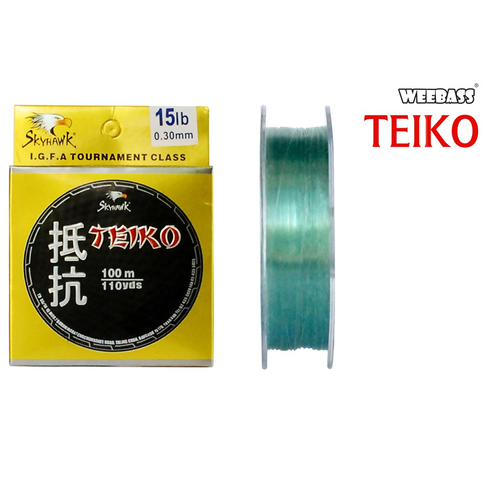 SKYHAWK สายเอ็น - รุ่น TEIKO 0.26MM  10LB ( กล่องทอง ) (1 SPL)