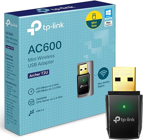 TP-Link AC600 Wireless Dual Band USB Adapter - TL-Archer T2U