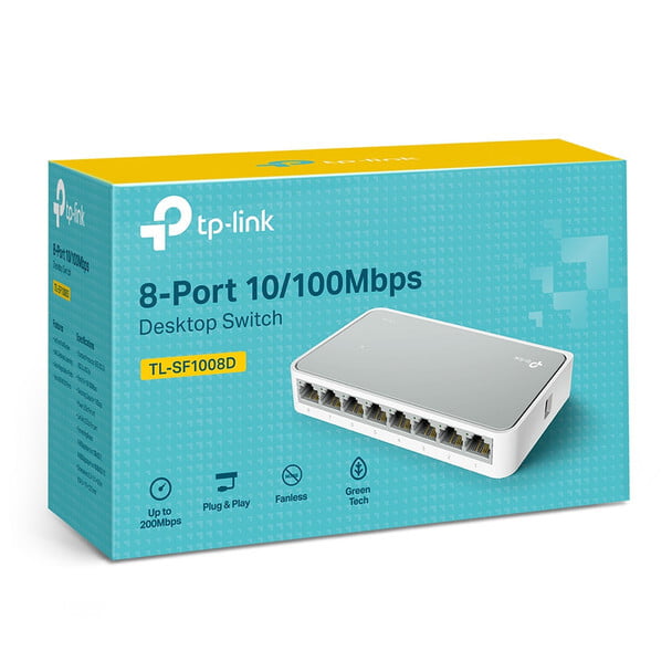 TPLINK 8-Port 10/100Mbps Desktop Switch | TL-SF1008D TPLINK 8-Port 10/100Mbps Desktop Switch | TL-SF1008D