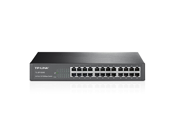 TP-Link 24-port 10/100Mbps Desktop/Rackmount Switch  - TL-SF1024D