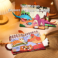 TUMAMA KIDS Tail cloth book - Dinosaur TUMAMA KIDS Tail cloth book - Dinosaur