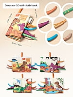 TUMAMA KIDS Tail cloth book - Dinosaur TUMAMA KIDS Tail cloth book - Dinosaur